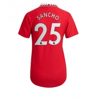 Dres Manchester United Jadon Sancho #25 Domaci za Žensko 2022-23 Kratak Rukav